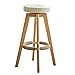 WANGFENG Sgabelli girevoli a 360°, Sgabello da Bar Sedili in Legno massello e Pedali circolari per l'home Office Soggiorno Sala da Pranzo Camera da Letto Area ricreativa (73 cm)