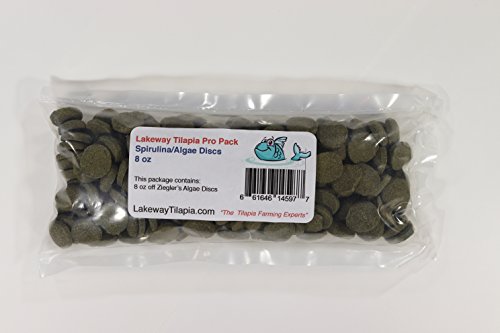 Pro Pack Zieglers Spirulina Algae Discs Tilapia Food - 8 Ounces c