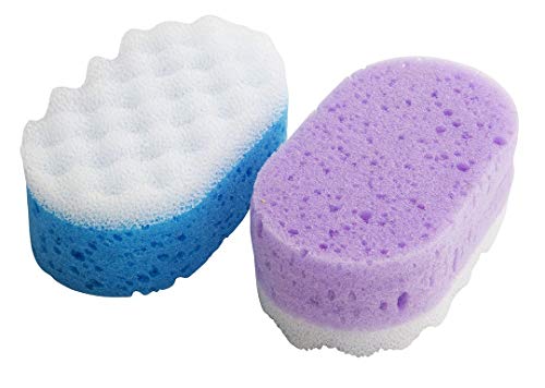 Esponja Dupla Face para Banho, 585BT, Bonitta, Cores Sortidas, 1 unidade
