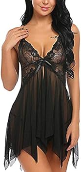 Leg Avenue kanten babydoll met string rood | wehkamp