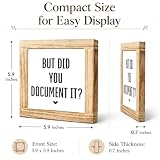 Wood Office Sign With Funny Quote But Did You Document It Box Wood Plaque Desk Decor Humorous Gift For Coworkers Office Decor Sign 5.9x5.9 Inch