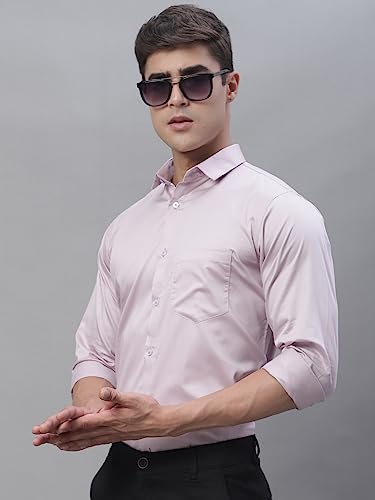 Image of Majestic Man Slim Fit Satin Cotton Formal Shirt for Men