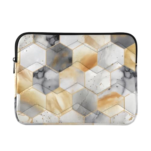 Funda para portátil 13-14 pulgadas con diseño mármol blanco