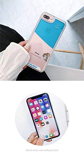 UnnFiko Liquid Case Compatible with iPhone 7 Plus 8 Plus, 3D Cool Quicksand Flowing Floating Bling Glitter Sparkle Soft Case for Girls Women (Three Ducks, iPhone 7 Plus 8 Plus)