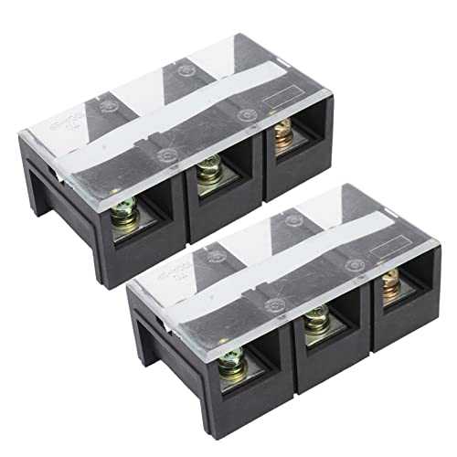 Bornier à double rangée M6 universel anti-vibration à capot isolant pour câblage fixe