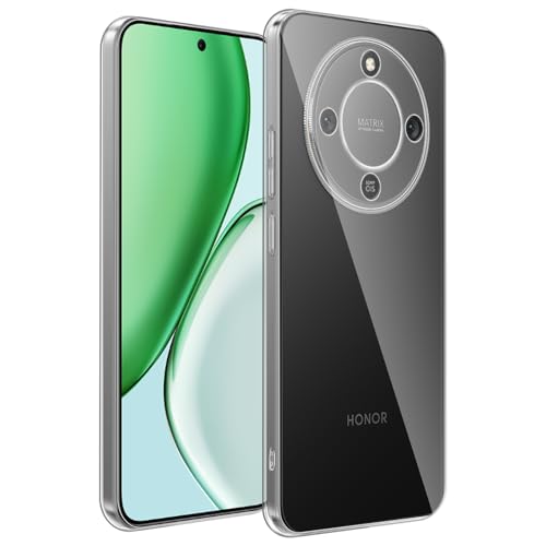 Yenwen Funda Liquid Crystal para Honor Magic 8 Lite 5G Carcasa, Silicona Case Protector TPU Flexible para Honor Magic8 Lite, Anti-Arañazos Anti-Choques Bumper Funda - Transparente