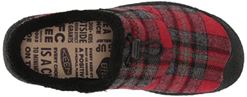 Keen Womens Howser 3 Slide Slippers, Red Plaid/Steel Grey, 9.5 Us #TOP4