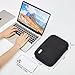 NISHEL Travel Cord Organizer Case, Tech Electronic Bag, Essentials for Charger, Cable, Phone, Hard Drive, USB, SD Card, Black