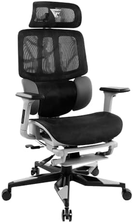 GAME FACTOR CGM700 Silla Gamer Mesh Descansa Brazos Ajustable 3D ...