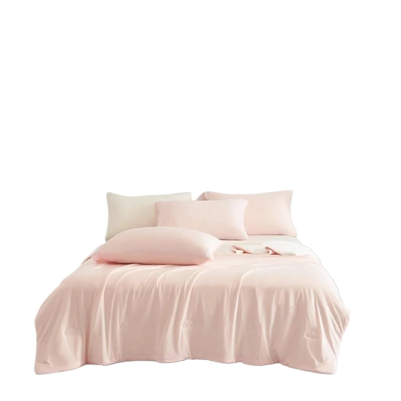 EYRMQWJPC Cool Lightweight Blanket, Cooling Blanket Ice Silk Summer Thin Quilt Multicolor Multiple Sizes(Pink,150x200cm)