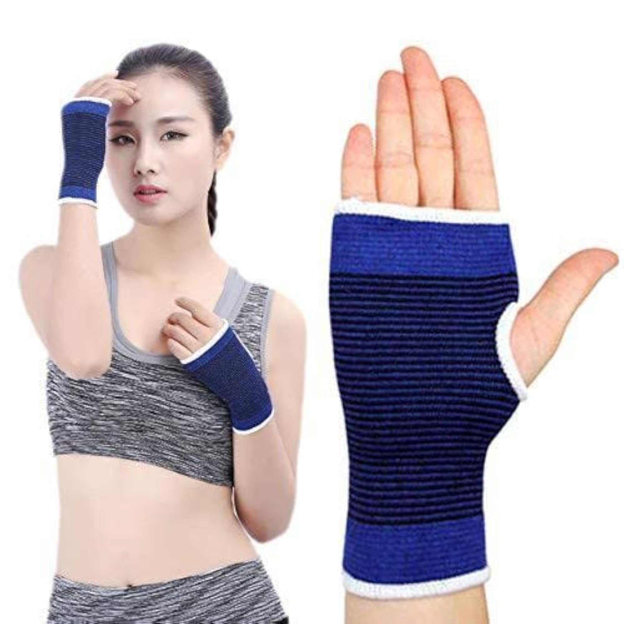 Ekdant Palm Support Elastic Band Pair, Sports Accessory