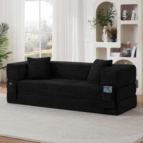 Sofá Cama Plegable de Pana Sofá Convertible
