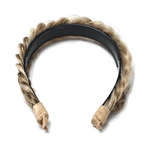 Sthejfb Wide Braided Headband Hoop Fashion Hair Accessories Elastic Non-Slip Band For Women And Girl (Goledn Brown) #TOP6