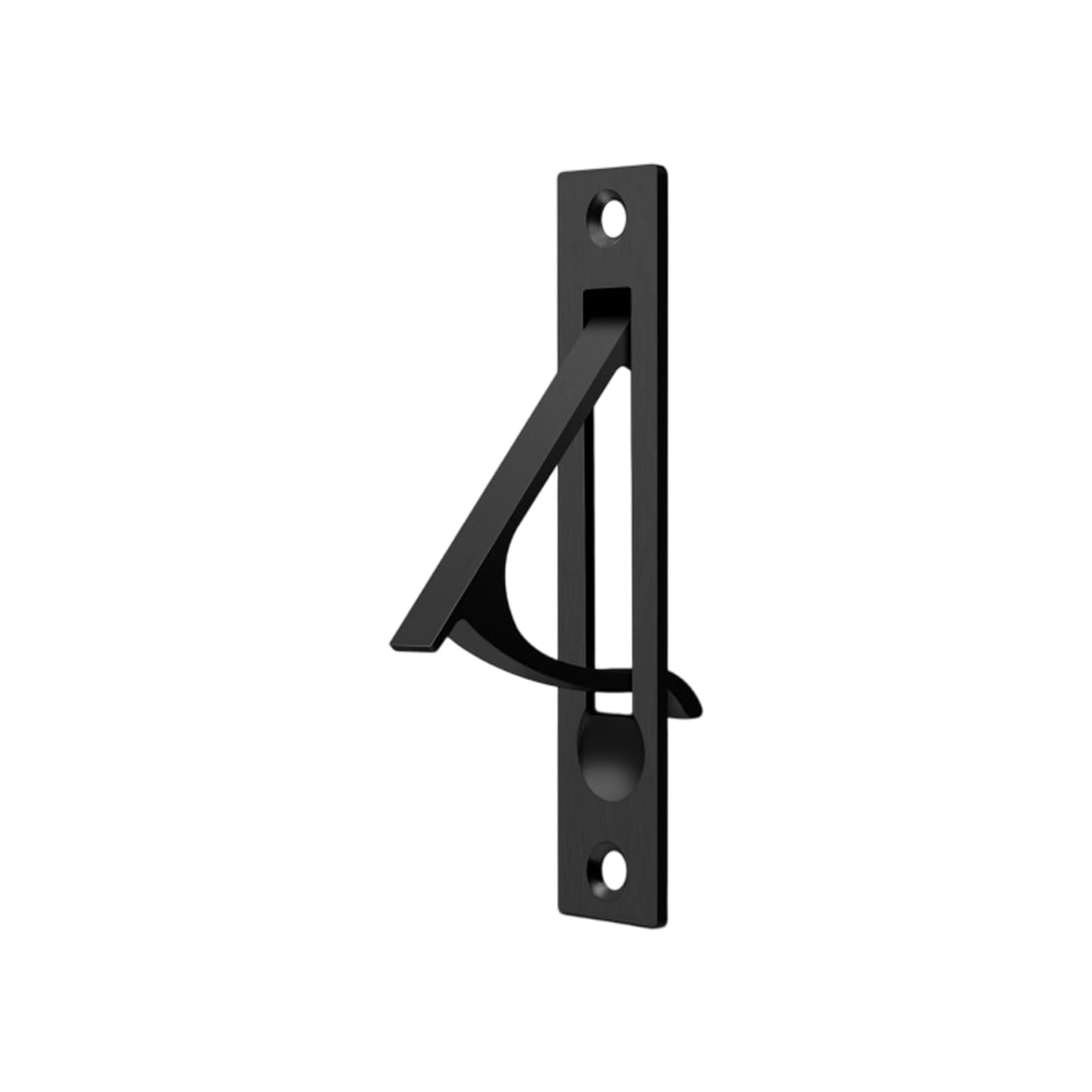 Kaeltsyn Black Stainless Steel Sliding Door Handle Cabinet Pull Recessed Finger Flush Pulls For Closet, Sliding, Barn Doors Pocket Pulls Cabinet Grips