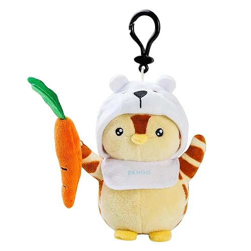 Pudgy Penguins Clip-On Plush (Polar Pete) - 5.5 Inch Soft Plush with Secure Clip, Collectible Stuffed Animal to Personalize Your Backpack, Bag, and Luggage - Perfect Toy for Play and Collecting