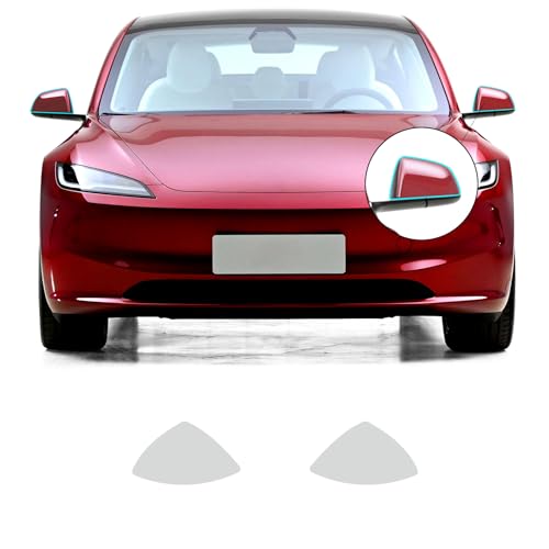 FDAIUN for 2024 Tesla Model 3 Clear Car Pre-Cut Paint Protective Film TPU Self Adhesive Rainproof Waterproof HD Scratch Exterior Accessories (Rearview Mirror Film 2Pcs)