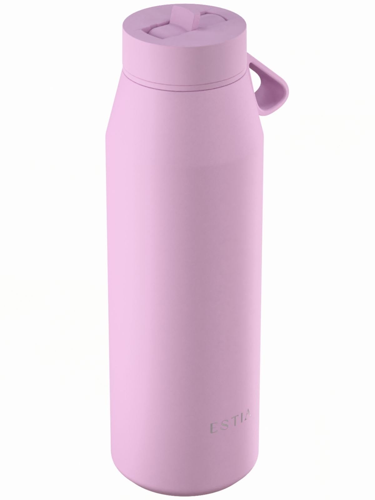 ESTIA Becher Isolierbecher 800 ml Thermobecher Trinkbecher aus Edelstahl Kaffeebecher rosa