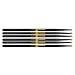 3 PACK Promark ActiveGrip Rebound 5B Drumsticks, Acorn Tip, Black R5BAG-3