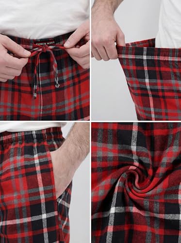 Image of Andrew Scott Men's Flannel Drawstring Pajama Pants
