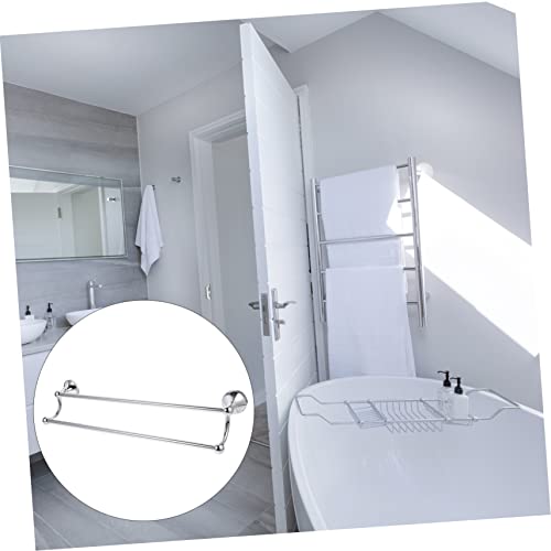 Porte-serviettes support polyvalent COLLBATH double barre mural 55cm - 3