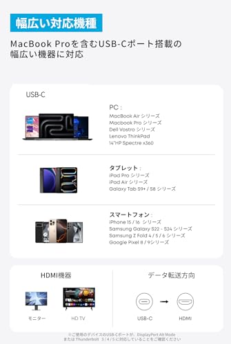 Anker（アンカー）『高耐久ナイロンUSB-C＆HDMIケーブル』