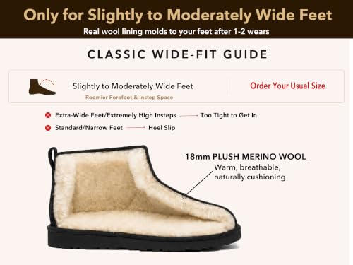 Image of 100% Sheepskin Mini Boots with Arch Support Options: Warm to -22F