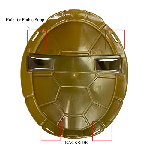 Comminy Turtle Shell, Superheros Cosplay Costume, Ninja Costumes Weapon Set, Kids Boys Halloween Birthday Gift(Orange) #TOP2