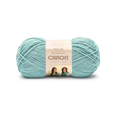Image of Caron Simply Me, Soft Yarn for Crocheting, Moonstone, 2-Pack | #5 Bulky Yarn, 62% Acrylic 20% Nylon 18% Wool, Soft Yarn for Knitting, Crochet, Hobby Crafts, 197yd, 160g /5.64oz per skein