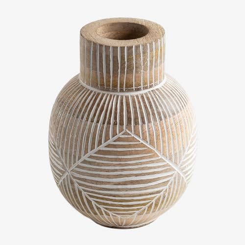 SKLUM Vase en Bois de manguier Gelo Mangue