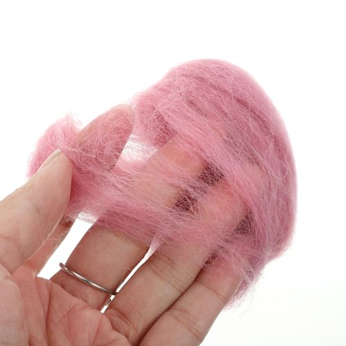 Lana de merino para fieltro aguja sin enredos, vellón 36 colores para manualidades DIY 5