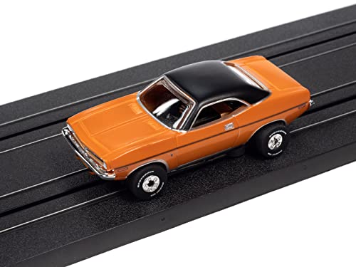 Auto World Thunderjet Ok Used Cars 1970 Plymouth Barracuda Gran Coupe (Orange) Ho Scale Slot Car #TOP2