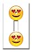 Art Plates brand - Single Gang Toggle Switch / Wall Plate - Heart Eyes Emoji