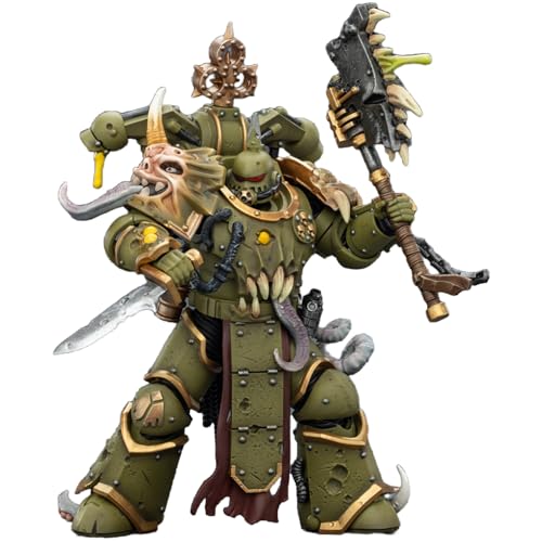 Image of JOYTOY Warhammer 40k Death Guard Plague Marine and Champion Action Figure