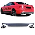 Duplex Umbau Heckdiffusor + Doppelrohr Endrohren beidseitig für Audi A5 8T 11-17