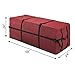 Elf Stor Heavy Duty Canvas Christmas Tree Storage Bag with Straps, fits up to 9 ft Tree, Red