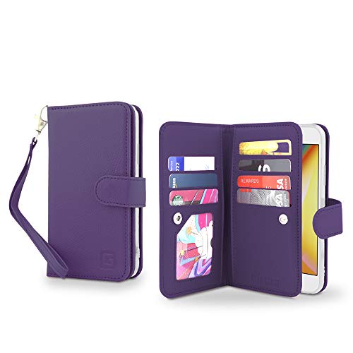 Gear Beast Flip Cover Dual Folio Case fits iPhone XR Wallet Case Slim Protective PU Leather Case 7 Slot Card Holder Including ID Holder 2 Inner Pockets Stand Feature Wristlet for Men and Women