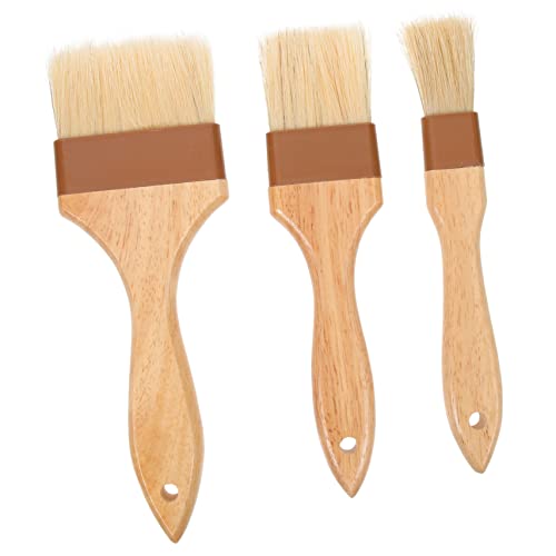 ULTECHNOVO 3Pcs Bbq Oil Brush Basting Brush for Cooking Baking Lightweight Easy to Store for Outdoor Grilling Marinating Saucing
