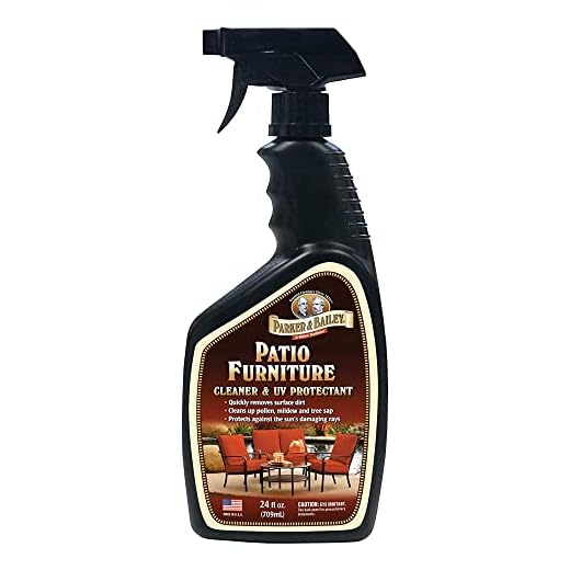 PARKER & BAILEY Patio Furniture Cleaner - Outdoor Furniture Cleaner UV Protectant Outdoor Patio Cleaner Spray Clean Outdoor Cushions Fabric Cleaner for Furniture Upholstery Stain Remover