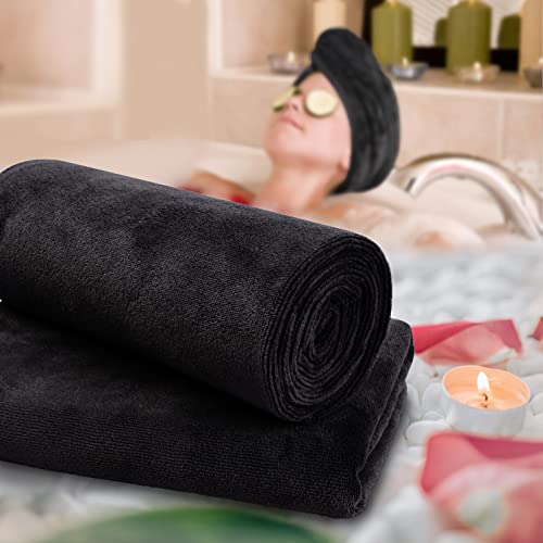 SUNLAND Toalhas de cabelo de microfibra anti-frizz toalha de secagem de cabelo super absorvente turb