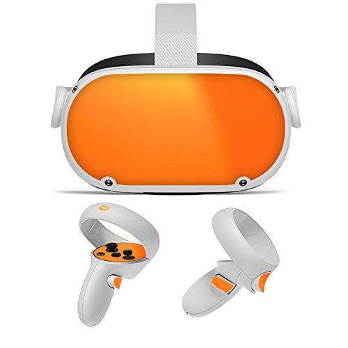 SopiGuard Sticker Skin for Oculus Quest 2 (2020) Vinyl Decal Wrap (3M Gloss Orange)