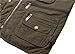 Men's All Seasons Cotton Multi-Pocket Vest Sleevel Casual ets tawny Vest XL 50-60kg