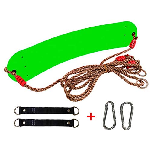 SGSG Schommelzitje, 87"Verstelbaar buitentouw in nylon - Speeltuin schommelset Accessoires vervangen met karabijnhaken