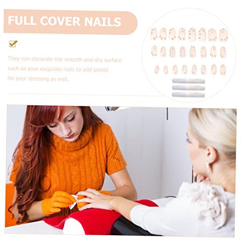 Beavorty 216 Peças De Unhas Postiças Pontas De Unhas Falsas Unhas Falsas Pressão Curta Nas Unhas Cur