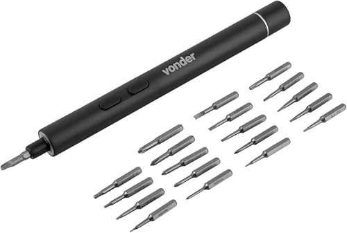 Parafusadeira de Precisão a Bateria 3,7V Tipo Caneta Vonder - 60....