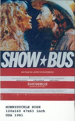 Affiche originale Show Bus Willie Nelson 1980 cadeau idéal cinéphile