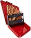 Shop-Tek/C-H 13-Piece Left Hand Drill Bit, Titanium Coated HSS Jobber Twist Drill Bit (1/16