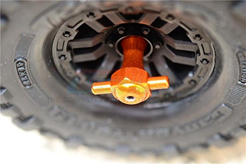 GPM Alu-Ersatzrad-Verschluss Für Traxxas TRX-4 / HPI FJ Cruiser – 1 Stück, Orange