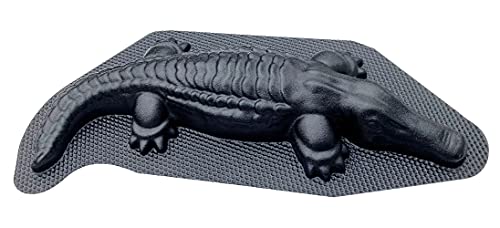 Autumn Crocodile Alligator Garden Decor Mold, Concrete Cement Mold, Croc For Garden Figure, Diy Outdoor Decor, Crocodile Statue For Garden #TOP2