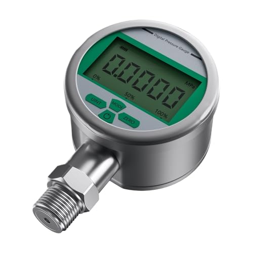 Manómetro digital de presión de 0 a 1Mpa con conexión de rosca G1/4 y pantalla de 80mm