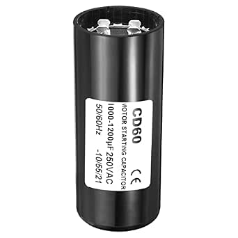 PATIKIL Condensatore Di Avviamento Motore CD60 – 2 Pezzi 145-175uF 125V 50/60Hz Per Elettrodomestici - 2